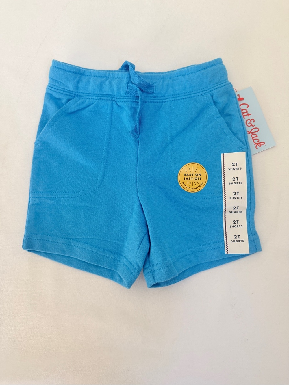 Cat & Jack Boys Blue Drawstring Shorts 2T NWT